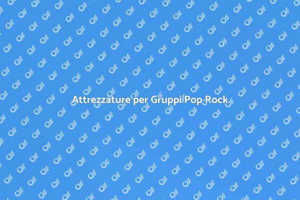 Noleggio Attrezzature Musicali