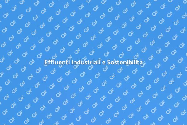 Sostenibilità nel Trattamento di Effluenti