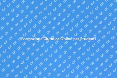 Corso di Diritto Online per Studenti