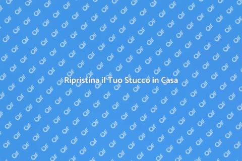 Riparare lo Stucco in Casa Facile