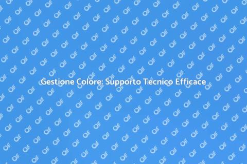 Supporto Tecnico per Gestione Colore