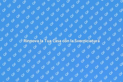 Sverniciatura Superfici Murate