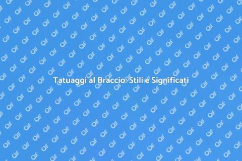 Tatuaggio al Braccio: Arte e Significato