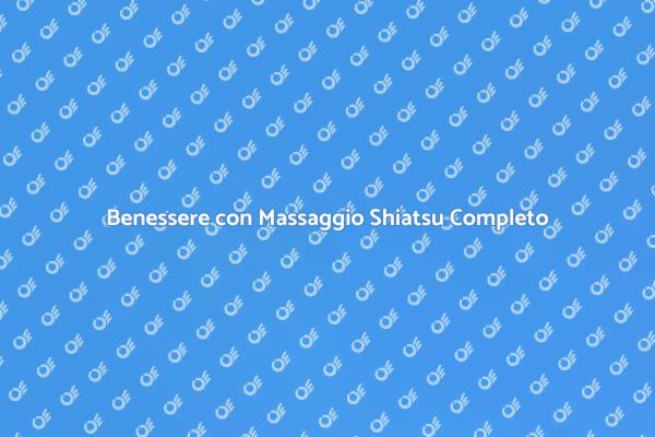 Ristabilire Equilibrio con Shiatsu
