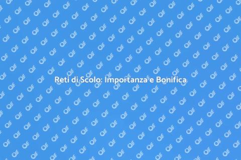 Bonifica Reti di Scolo: Guida Essenziale