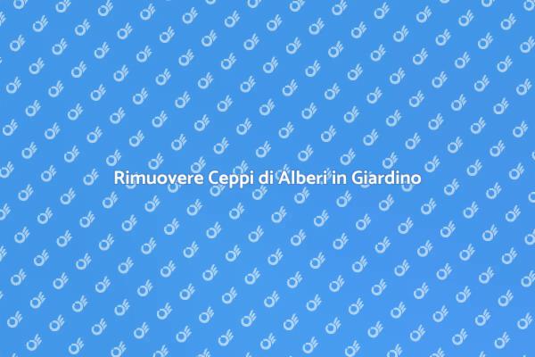 Tritura i Ceppi per un Giardino Perfetto