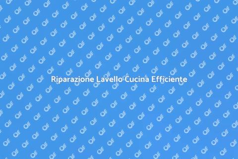 Assistenza Lavello Cucina Professionale