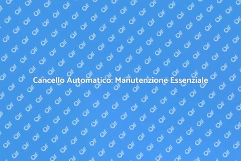 Manutenzione Cancello Automatico Sicuro