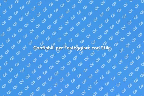 Rendi Unico il Tuo Evento con Gonfiabili