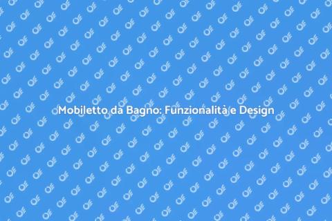 Mobiletto da Bagno a Colonna: Stile