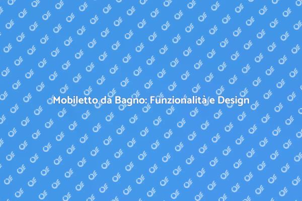 Mobiletto a Colonna: Funzionalità e Stile