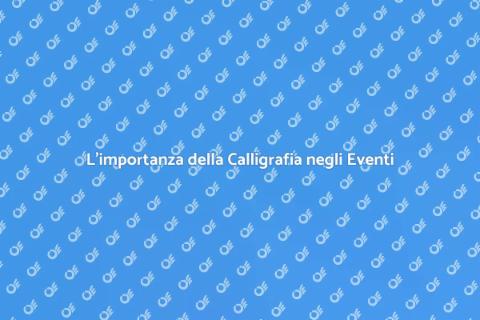 Calligrafia per Eventi Artistici