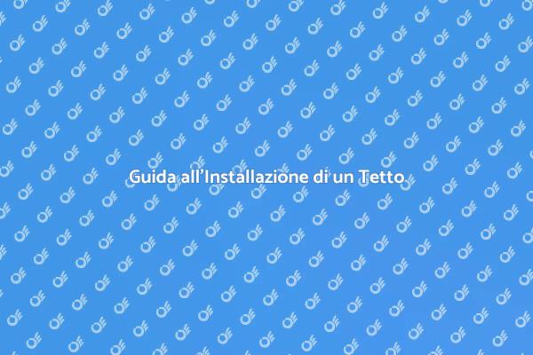 Come Installare una Struttura per Tetto