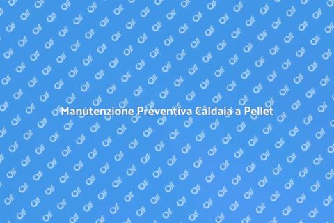 Manutenzione Caldaia a Pellet Essenziale