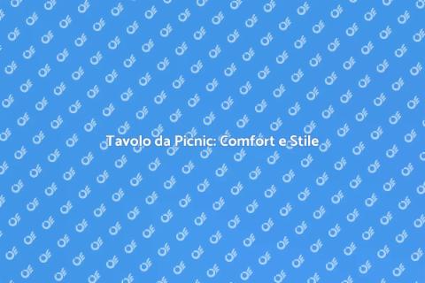 Tavolo da Picnic in Legno Ideale