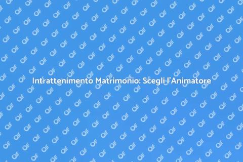 Animatore Matrimoni: Evento Indimenticabile