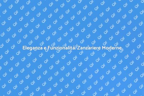 Zanzariere per Finestre Moderne