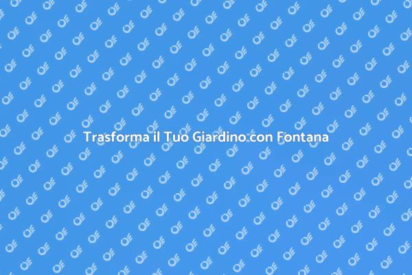 La Magia di Un Giardino con Fontana