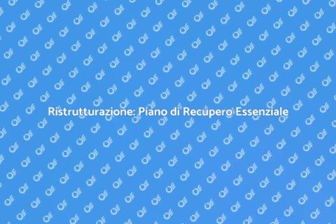 Piano di Recupero: Ristrutturazione Facile