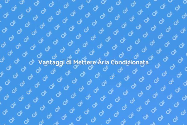 Rinfresca la Tua Casa con Aria Condizionata