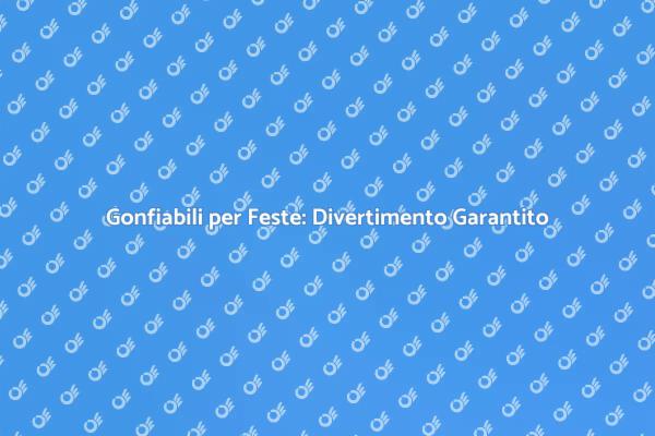 Trasforma il tuo Evento con Gonfiabili