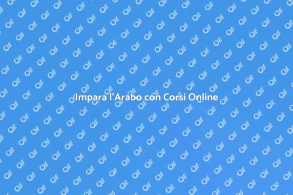 Corso Online di Arabo per Te