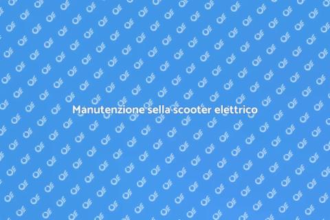 Pulizia sella scooter elettrico