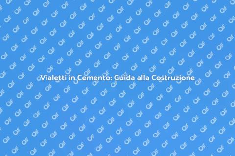 Costruzione Vialetti in Cemento
