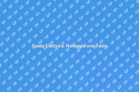 Noleggiare una Tesla con Ernesto.it