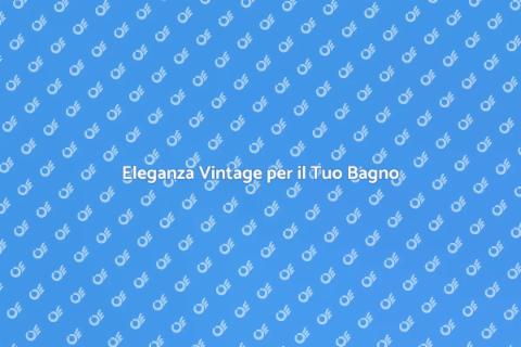 Lavabo Bagno con Rubinetteria Vintage