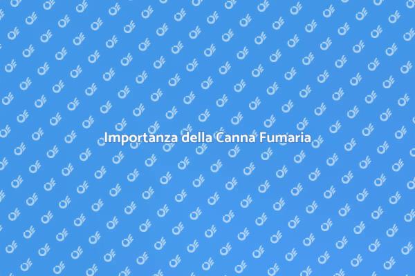 Canna Fumaria: Un Elemento Cruciale