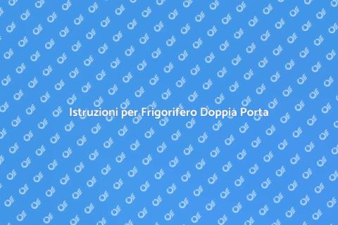 Montare Frigorifero Doppia Porta