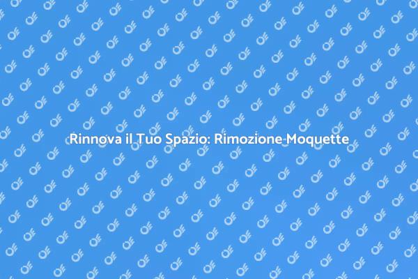 Rimozione Moquette: Vantaggi e Benefici