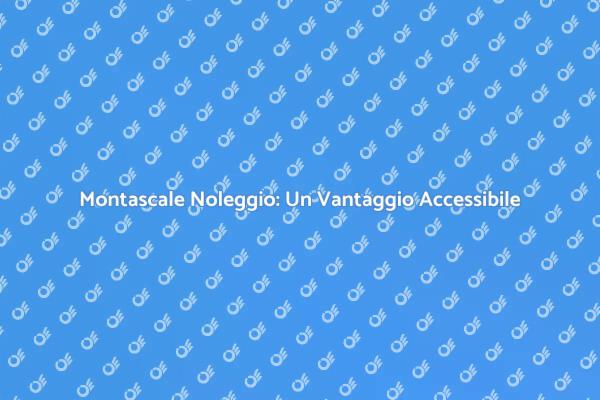 Montascale: Accessibilità Senza Compromessi