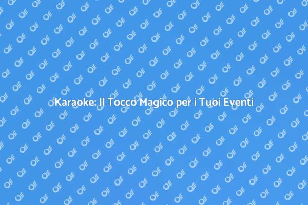 Karaoke per Eventi: Canto e Divertimento