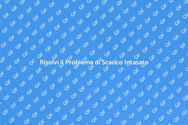 Soluzione Efficace per Scarichi Intasati