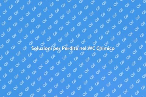 Riparare Perdite nel WC Chimico