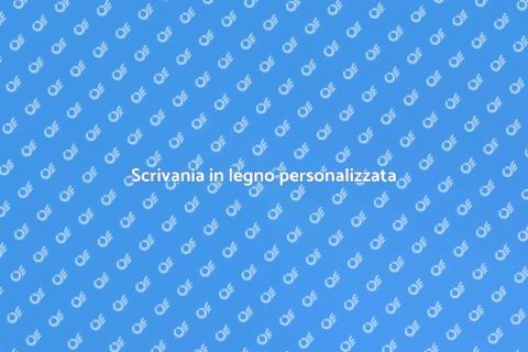 Scrivania su misura in legno