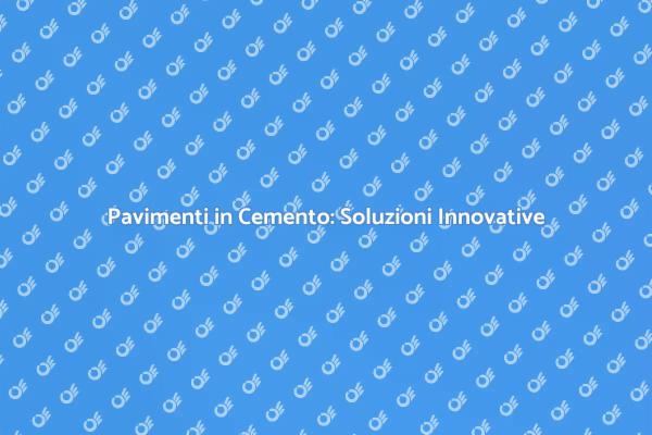 Cemento: La Scelta per l'Industria