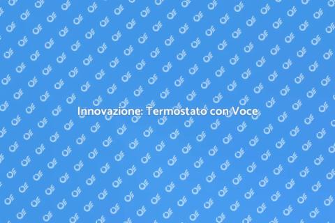 Termostato Ambiente con Assistente Vocale