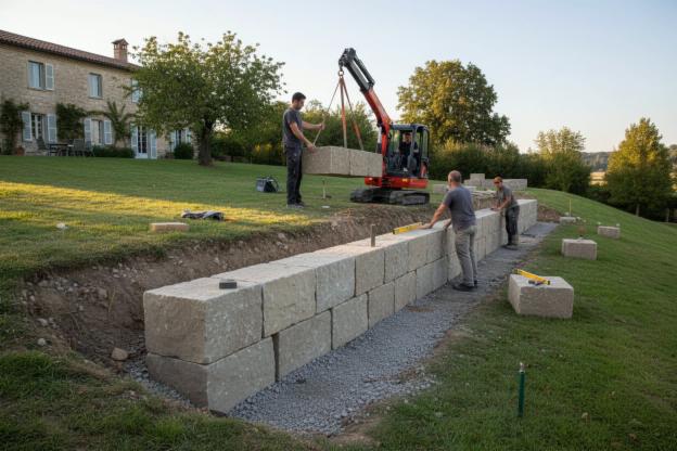 Realizzare un muro di sostegno