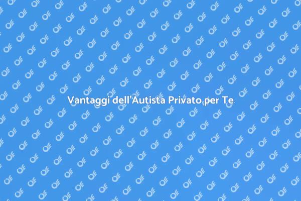 Autista Privato: Comfort e Professionalità