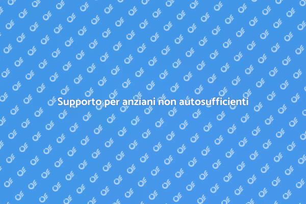 Cura professionale per anziani non autosufficienti