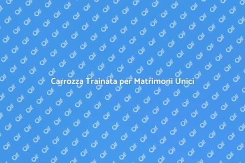 Noleggio Carrozza Matrimonio Romantico