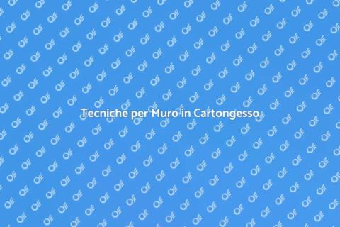 Modellare Muro in Cartongesso