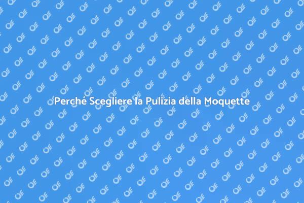 Pulizia della Moquette: Perché È Fondamentale