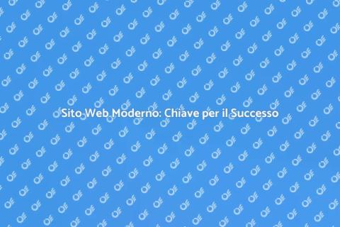 Design Sito Web Moderno e Funzionale