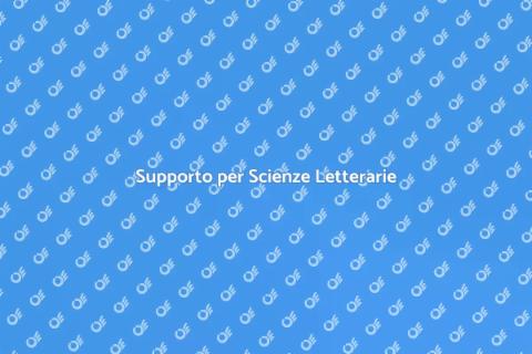 Assistenza nelle Scienze Letterarie