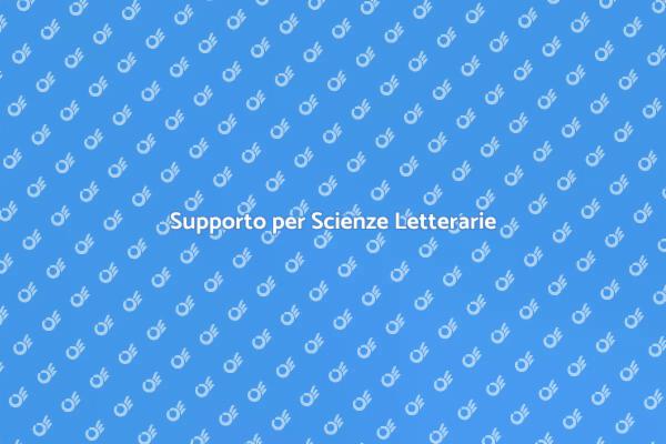 Aiuto per Studenti di Scienze Letterarie
