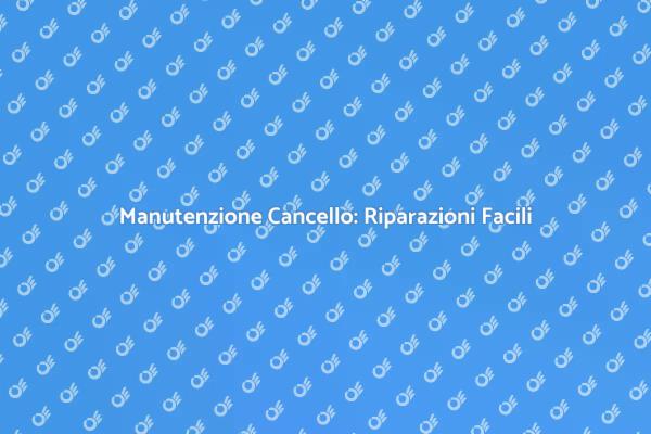Riparazione Cancello: Tutto Ciò che Devi Sapere